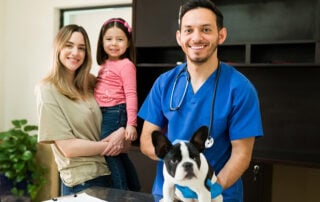 Veterinarian creating a budget plan for a new veterinary clinic