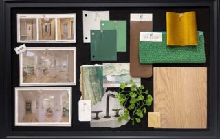 Interior Design Mood board with 3D Renderings